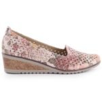 Womens openwork wedge shoes, multicolored, Potocki SZ12306 - Image 2