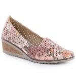 Womens openwork wedge shoes, multicolored, Potocki SZ12306