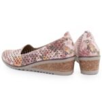 Womens openwork wedge shoes, multicolored, Potocki SZ12306 - Image 5