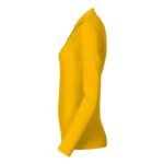 Womens Pique Polo LS Polo Shirt (Yellow) - Image 3