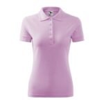 Womens Pique Polo Shirt (Orchid) - Image 2