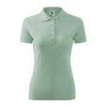 Womens Pique Polo Shirt (sage) - Image 2