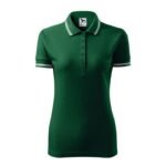 Womens Urban Polo Shirt (Dark Green) - Image 2
