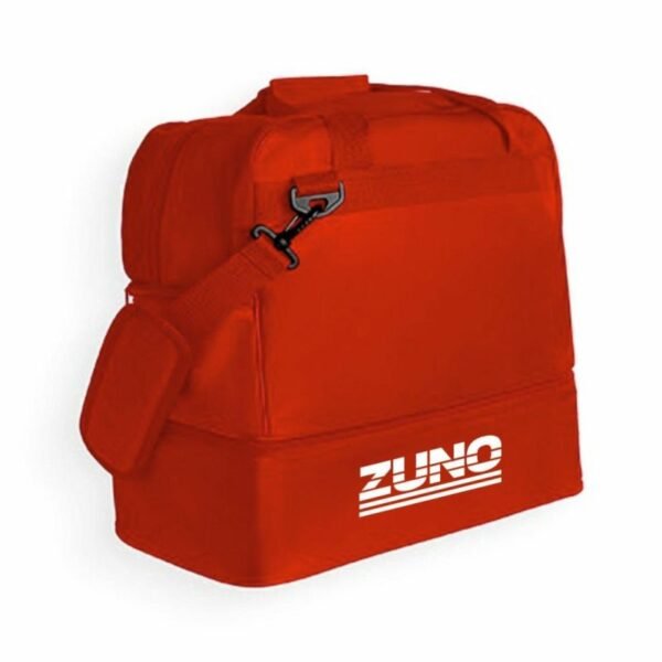 ZUNO sports bag with double bottom, red