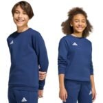 adidas Entrada 26 Sweat Top for kids, navy blue JZ6552 - Image 2