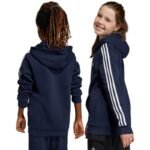 adidas Essentials 3-Stripes Fleece Full-Zip Hoodie Jr IC0600 - Image 4