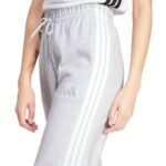 adidas Essentials 3-Stripes Fleece Loose-Fit Pants IN6178 - Image 4