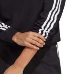 adidas Essentials 3-Stripes French Terry Crop Hoodie W IC8767 - Image 7