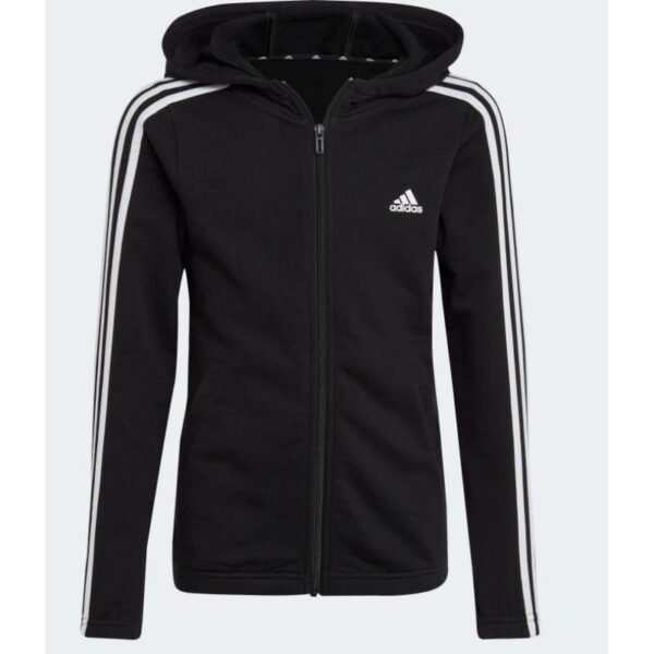 adidas Essentials 3 Stripes Full-Zip Hoodie Jr IC3634