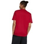 adidas Essentials 3-Stripes Mens T-Shirt Red KD4865 - Image 2
