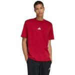 adidas Essentials 3-Stripes Mens T-Shirt Red KD4865