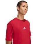 adidas Essentials 3-Stripes Mens T-Shirt Red KD4865 - Image 4