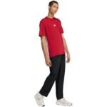 adidas Essentials 3-Stripes Mens T-Shirt Red KD4865 - Image 5