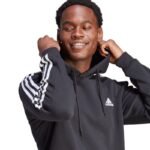 adidas Essentials Fleece 3-Stripes Hoodie M IB4028 - Image 6