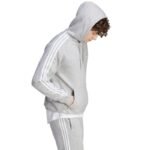 adidas Essentials Fleece 3-Stripes Hoodie M IJ6474 - Image 4