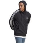 Adidas Essentials French Terry 3-Stripes Hoodie M IC0435 - Image 4