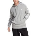 Adidas Essentials French Terry 3-Stripes Hoodie M IC0437 - Image 5