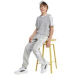 adidas Essentials Light Gray Kids Pants JY4995 - Image 6