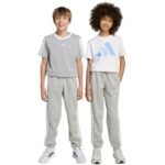 adidas Essentials Light Gray Kids Pants JY4995 - Image 8