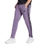 adidas Essentials Single Jersey Tapered Open Hem 3-Stripes M Pants IJ8699 - Image 3