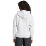 adidas Essentials Small Logo Feel Cozy Womens Sweatshirt Light Gray JN1853 - Image 3