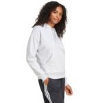 adidas Essentials Small Logo Feel Cozy Womens Sweatshirt Light Gray JN1853 - Image 4