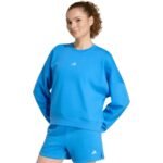 adidas Essentials Small Logo Feelcozy Womens Sweatshirt Blue KC5280
