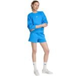 adidas Essentials Small Logo Feelcozy Womens Sweatshirt Blue KC5280 - Image 6