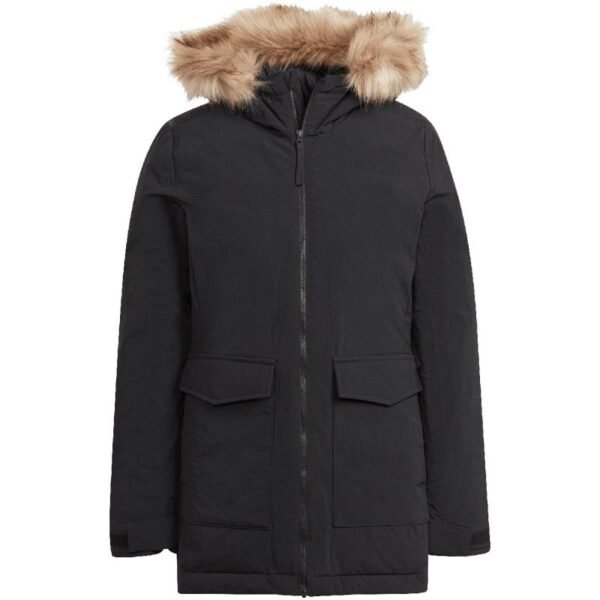 adidas Parka Hooded Fur Jacket W IJ8260
