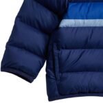 adidas Synthetic Down Navy Blue Kids Jacket JL7392 - Image 4