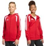adidas Tiro 26 League Sweat Full Zip Hoodie for Kids Red KF9101