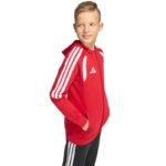 adidas Tiro 26 League Sweat Full Zip Hoodie for Kids Red KF9101 - Image 6