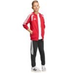 adidas Tiro 26 League Sweat Full Zip Hoodie for Kids Red KF9101 - Image 7
