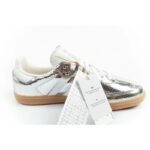 Adidas womens sports shoes Samba OG silver sneakers fashionable leather - Image 4