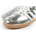 Adidas womens sports shoes Samba OG silver sneakers fashionable leather - Image 6
