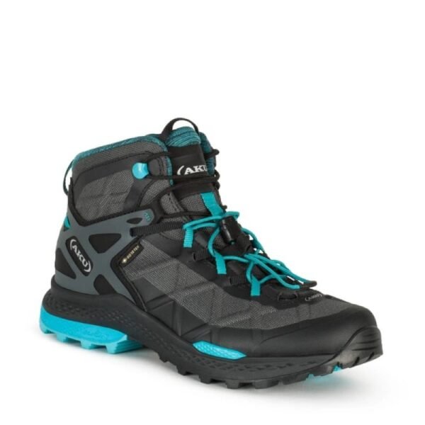 AKU Rocket Mid DFS GTX Womens Hiking Shoes - Black/Turquoise