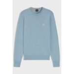 Boss Knitwear Kanovano_S Mens Sweatshirt Light/Pastel Blue (50527583-451) - Image 2