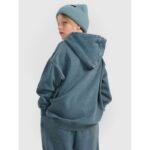 Boys sweatshirt with hood, open, 4F 4FJRAW25TSWSM2344-46S - Image 2