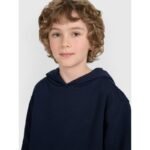 Boys sweatshirt with hood, open, 4F 4FJRMM00TSWSM2482-31S - Image 5