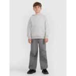 Boys sweatshirt with hood, open, 4F 4FJWMM00TSWSM1860-25M - Image 4