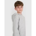 Boys sweatshirt with hood, open, 4F 4FJWMM00TSWSM1860-25M - Image 5