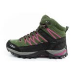 CMP Rigel womens trekking shoes leather durable waterproof ankle boots green - Image 2