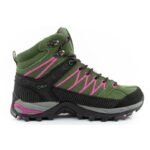CMP Rigel womens trekking shoes leather durable waterproof ankle boots green - Image 4