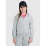 Girls sweatshirt with a hood, 4F 4FJWMM00TSWSF1861-25M