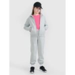 Girls sweatshirt with a hood, 4F 4FJWMM00TSWSF1861-25M - Image 3