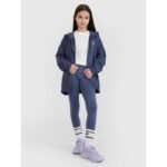 Girls sweatshirt with a hood, 4F 4FJWSS25TSWSF1482-22S - Image 6