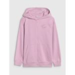 Girls sweatshirt with a hood, 4F 4FJWSS25TSWSF1482-52S - Image 6
