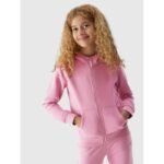 Girls sweatshirt with a hood, 4F Junior - Image 2