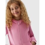 Girls sweatshirt with a hood, 4F Junior - Image 3