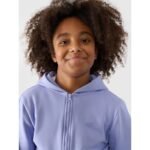 Girls sweatshirt with a hood, 4F Junior 4FJWMM00TSWSF1315-32S - Image 3
